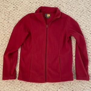 Womens Bass Pro Shops fleece zip jacket SMALL EUC!